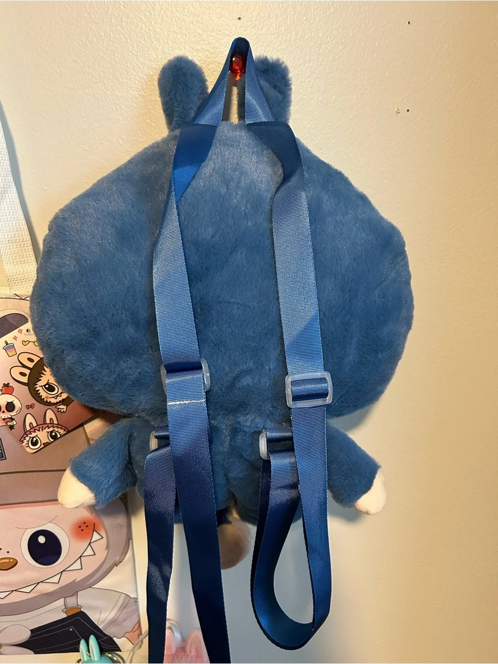 Labubu backpack and canvas bag